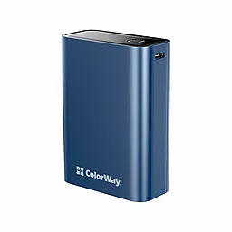 Повербанк ColorWay 20000mAh 22.5W (CW-PB200LPG2BL-PDD) Blue - фото Повербанк ColorWay 20000mAh 22.5W (CW-PB200LPG2BL-PDD) Blue