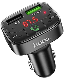 Автомобильное зарядное устройство с FM-модулятором Hoco E59 Promise 18W QC3.0 Black