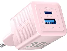 Мережевий зарядний пристрій Vention 30w GaN PD USB-C/USB-A ports charger pink (FEQP0-EU) - фото Мережевий зарядний пристрій Vention 30w GaN PD USB-C/USB-A ports charger pink (FEQP0-EU)