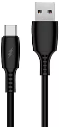 Кабель Walker C308 USB-A - Type-C 12w 2.4a 1м cable Black - фото Кабель Walker C308 USB-A - Type-C 12w 2.4a 1м cable Black