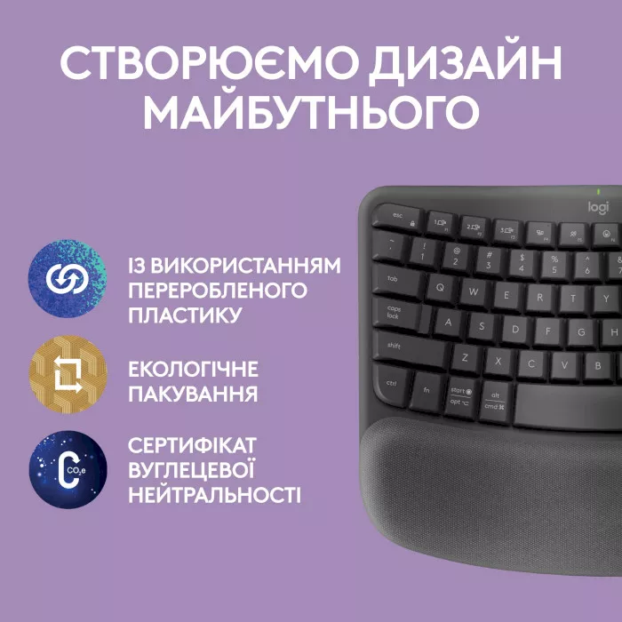 Клавіатура Logitech Wave Keys Bluetooth/Wireless Black (920-012304) - фото 13