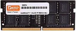Оперативна пам'ять для ноутбука Dato SO-DIMM 4GB 2400 MHz DDR4 (4GG5128D24L)