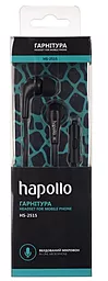 Навушники HAPOLLO HS-2515 Black - мініатюра 2