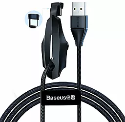 USB Кабель Baseus Colourful Sucker RPG 1.2M 3A USB Type-C Cable Black (CATXA-A01)