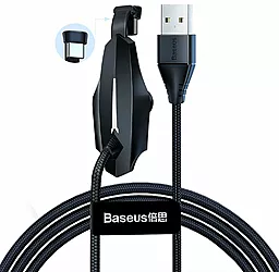 Кабель Baseus Colourful Sucker RPG USB-A - Type-C 15w 3a 1.2м cable Black (CATXA-A01) - фото Кабель Baseus Colourful Sucker RPG USB-A - Type-C 15w 3a 1.2м cable Black (CATXA-A01)