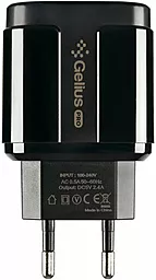 Сетевое зарядное устройство Gelius GP-HC06 Pro Avangard 2.4a 2xUSB-A port charger black - фото Сетевое зарядное устройство Gelius GP-HC06 Pro Avangard 2.4a 2xUSB-A port charger black