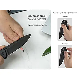 Ніж Civivi Hyperpulse Black (C23087A-1) - мініатюра 12 Ніж Civivi Hyperpulse Black (C23087A-1) - мініатюра 12
