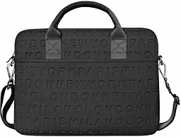 Сумка для ноутбуку WIWU Vogue Laptop Slim Bag (with strap) 15.4" Black - фото Сумка для ноутбуку WIWU Vogue Laptop Slim Bag (with strap) 15.4" Black