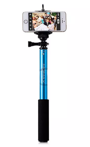 Моноподи, селфі-палки для селфі Momax SelfiFit Wireless Blue (KMS1NB) - фото 1