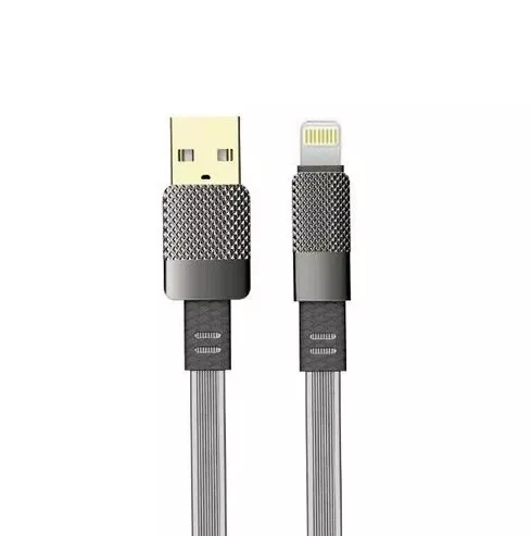 Кабель Joyroom S-M360 Star Series Drawbench Flat USB-A - Lightning 12w 2.4a 1м cable Silver - фото 1