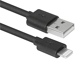 USB Кабель Defender ACH01-10BH 12W 3M Lightning Cable Black (87467)