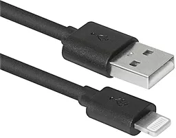Кабель Defender ACH01-10BH USB-A - Lightning 12w 2.4a 3м cable Black (87467) - фото Кабель Defender ACH01-10BH USB-A - Lightning 12w 2.4a 3м cable Black (87467)