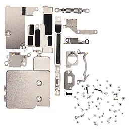 Набор винтов Apple iPhone 13 mini с крепёжно-прижимными пластинами Silver
