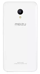 Задня кришка корпусу Meizu M5 зі склом камери White