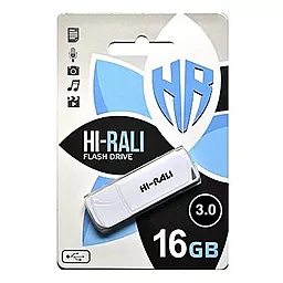 Флешка Hi-Rali Taga 16GB USB 3.0 (HI-16GB3TAGWH) White - фото Флешка Hi-Rali Taga 16GB USB 3.0 (HI-16GB3TAGWH) White