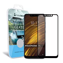 Защитное стекло MAKE Full Cover  Full Glue Xiaomi Pocophone F1 Black (MGFCFGXPF1B)