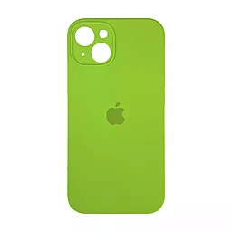 Чехол Silicone Case Full Camera для Apple iPhone 15 Plus party green
