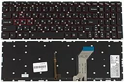 Клавиатура для ноутбука Lenovo IdeaPad Y700-15 без рамки с подсветкой клавиш Original Black