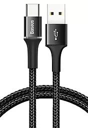 Кабель USB Baseus Halo Data Cable 2M USB Type-C Cable Black (CATGH-C01)