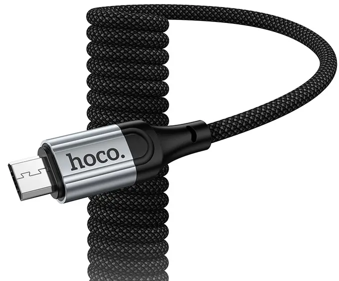 Кабель Hoco X121 USB-A - micro USB 12w 2.4a 1м cable Black - фото 6