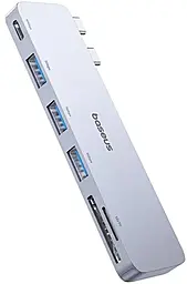 Мультипортовый USB Type-C хаб Baseus UltraJoy Series 6-in-1 USB4.0 gray (B00052802811-03)