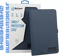 Чехол для планшета BeCover Slimbook для Samsung Galaxy Tab S6 Lite (2024) 10.4" P620/P625/P627 Deep Blue (710811) - фото Чехол для планшета BeCover Slimbook для Samsung Galaxy Tab S6 Lite (2024) 10.4" P620/P625/P627 Deep Blue (710811)