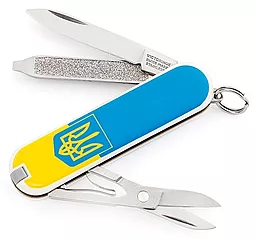 Мультитул Victorinox Classic SD Ukraine (0.6223.7R3) White-yellow-blue - фото Мультитул Victorinox Classic SD Ukraine (0.6223.7R3) White-yellow-blue
