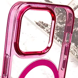 Чехол Epik Iris with MagSafe для Apple iPhone 13 Pro Dark Pink - миниатюра 6