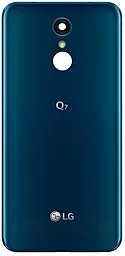 Задня кришка корпусу LG Q7 Dual Q610NM зі склом камери Moroccan Blue - фото Задня кришка корпусу LG Q7 Dual Q610NM зі склом камери Moroccan Blue