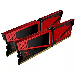 Оперативна пам'ять Team DDR4 8GB (2x4GB) 3200 MHz T-Force Vulcan Red (TLRED48G3200HC16CDC01) - мініатюра 2
