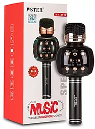 Беспроводной микрофон для караоке Wester 2911 Black - миниатюра 2