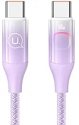 Кабель Usams US-SJ640 Colorful USB Type-C - Type-C cable Purple - фото Кабель Usams US-SJ640 Colorful USB Type-C - Type-C cable Purple