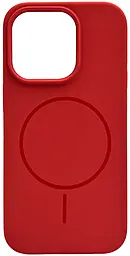 Чехол Silicone Case Full Fine Ring MagSafe для Apple iPhone 14 Pro Camelia - фото Чехол Silicone Case Full Fine Ring MagSafe для Apple iPhone 14 Pro Camelia