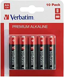 Батарейки Verbatim Alkaline AA (LR06) 10шт (49875)