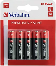 Батарейки Verbatim Alkaline AA (LR06) 10шт (49875) - фото Батарейки Verbatim Alkaline AA (LR06) 10шт (49875)