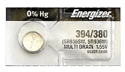 Батарейки Energizer SR936SW / 394 / 380 Silver Oxide 1шт 1.55 V