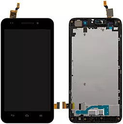 Дисплей Huawei Ascend G620s (G620S-L01, G620S-UL00, G620S-L02) з тачскріном і рамкою, Black
