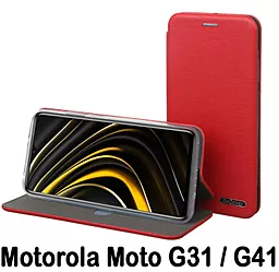 Чохол BeCover Exclusive для Motorola Moto G31 / G41 Burgundy Red (707912)