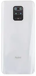 Задняя крышка корпуса Xiaomi Redmi Note 9 Pro Max со стеклом камеры Glacier White - фото Задняя крышка корпуса Xiaomi Redmi Note 9 Pro Max со стеклом камеры Glacier White