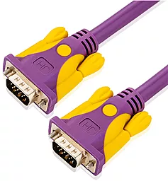 Видеокабель JH-VGA39 VGA (3+9) 720p 60hz purple Voltronic - фото Видеокабель JH-VGA39 VGA (3+9) 720p 60hz purple Voltronic