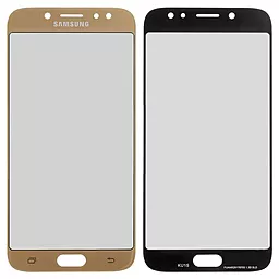 Корпусне скло дисплея Samsung Galaxy J7 J730F 2017 (з OCA плівкою) Gold