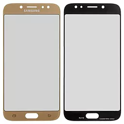 Корпусное стекло дисплея Samsung Galaxy J7 J730F 2017 (с OCA пленкой) Gold - фото Корпусное стекло дисплея Samsung Galaxy J7 J730F 2017 (с OCA пленкой) Gold