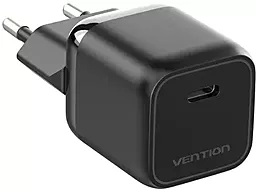 Мережевий зарядний пристрій Vention 30w GaN PD USB-C fast charger black (FAKB0-EU) - фото Мережевий зарядний пристрій Vention 30w GaN PD USB-C fast charger black (FAKB0-EU)