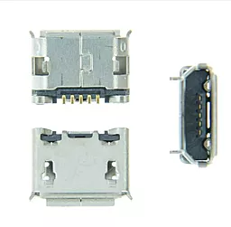 Універсальний роз'єм зарядки №05 ver. D Pin 5, Micro-USB, відстань між ніжками кріплення 5,8 мм (з юбкою)