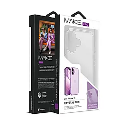 Чехол MAKE для Apple iPhone 17 Crystal Pro (MCC-AI17) - миниатюра 3 Чехол MAKE для Apple iPhone 17 Crystal Pro (MCC-AI17) - миниатюра 3