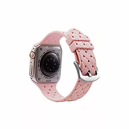 Змінний ремінець для розумного годинника Apple Watch Grid Weave 42/44/45/49mm Pink