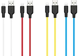 Кабель USB Hoco X21 Plus Silicone Lightning Cable 0.25m Black/White - миниатюра 4