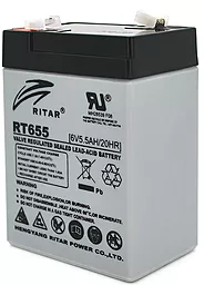 Аккумуляторная батарея Ritar 6V 5.5Ah AGM Black Case (RT655)