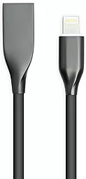 Кабель PowerPlant USB-A - Lightning 12w 2.4a 2м cable Black (CA911806) - фото Кабель PowerPlant USB-A - Lightning 12w 2.4a 2м cable Black (CA911806)