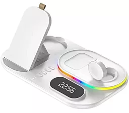 Беспроводная док-станция EasyLife A06 RGB 4-in-1 30w white - фото Беспроводная док-станция EasyLife A06 RGB 4-in-1 30w white